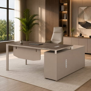 مكتب إداري مودرن خشب MDF، 75×140×70 سم - بني product image