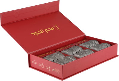 Al-Joud Charcoal, Fast Lighting, Large Size, 24 Oval Discs, Designed for Oud - Black product image 2