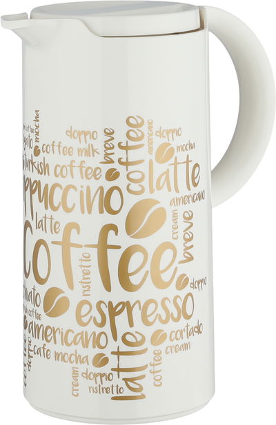 ترمس الماني هليوز، 1 لتر،حافظة داخلية زجاج - كريمي ذهبي product image 3