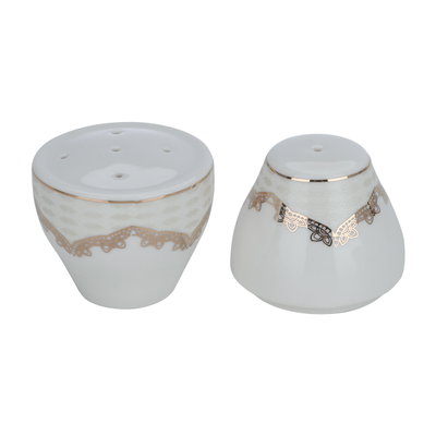 طقم سفرة بورسلان السيف غاليري، 65 قطعة، منقوش أسود - أبيض product image 6