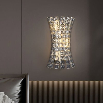 Norco Aluminum Glass Wall Light, 3 Bulbs, E14 Base, 38x22 cm - Silver product image 3