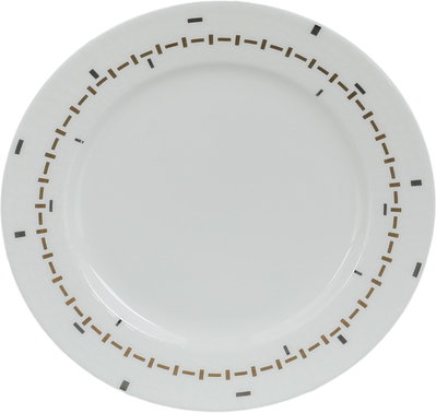 طقم سفرة بورسلان السيف غاليري، 61 قطعة، نقوشات هندسية - أبيض product image 15
