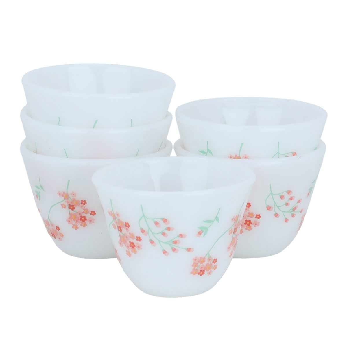 Al Saif Gallery porcelain coffee cup set, 12 pieces - white product image