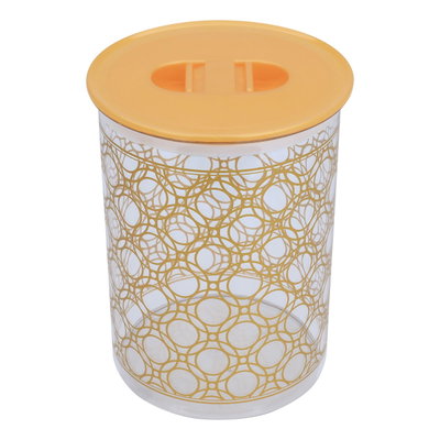 طقم علب بلاستيك السيف غاليري، 4 قطع، منقوش ذهبي - شفاف product image 3