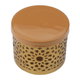 علبة بهارات دائرية استيل هندي العين الاندلسية، 10×8 سم - ذهبي بني product image 2