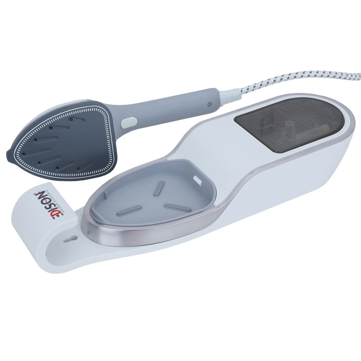 Edison Steam Iron, Stand, 330 Ml, 1500 Watt - Silver White product image 3