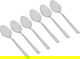 Al Saif Gallery steel cutlery set, engraved, 6 pieces - silver product image 1