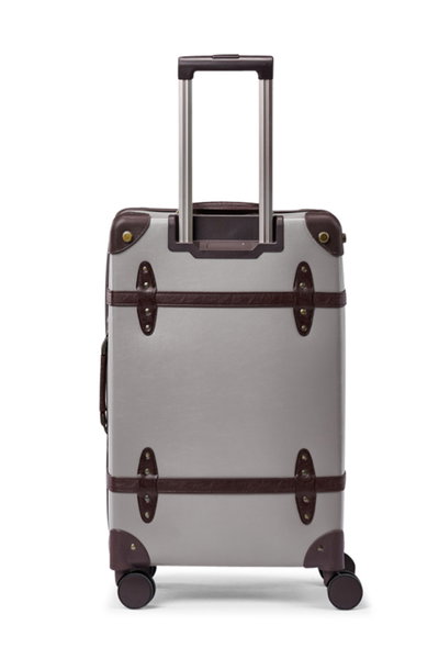 Limra LMA-6084 Artificial Leather Travel Suitcase, 20 Inch, 4 Wheels, 360 Degree Rotating - Gray Brown product image 3