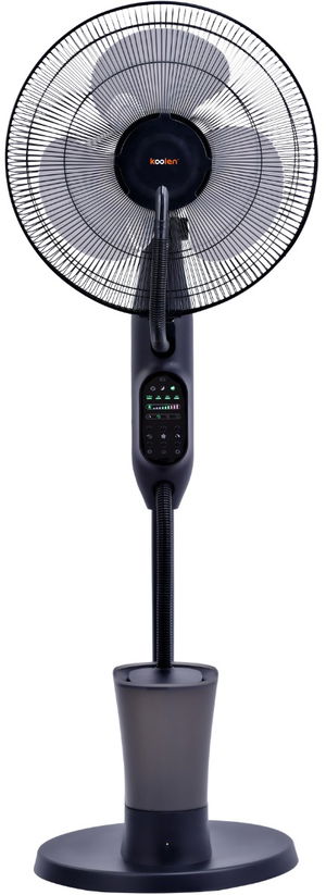 مروحة رذاذ عمودية كولن، 75 واط، 16 بوصة، 28 لتر، 3 سرعات، 3 شفرات، ريموت كنترول، 807100016 - اسود product image