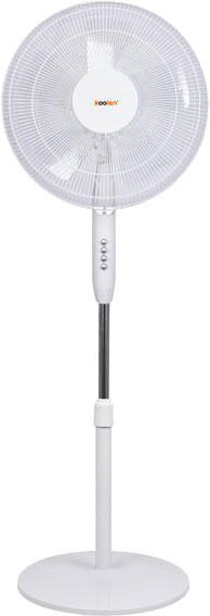 مروحة ستاند عمودية كولن، 40 واط، 16 بوصة، 3 سرعات، 5 شفرات، 807100017 - ابيض product image 1