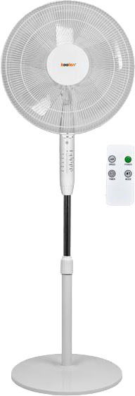 مروحة ستاند عمودية كولن، 40 واط، 16 بوصة، ريموت كنترول، 3 سرعات، 5 شفرات، 807100019 - ابيض product image 1