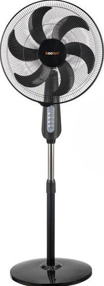 مروحة عمودية كولن، 100-130 واط، 18 بوصة، 3 سرعات، 6 شفرات، 807100021 - اسود product image 1