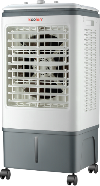 مكيف صحراوي متنقل كولن، 80 واط، 17 لتر، 3 سرعات، 4 عجلات، 2 صندوق ثلج، 807104020 - ابيض رمادي product image 2