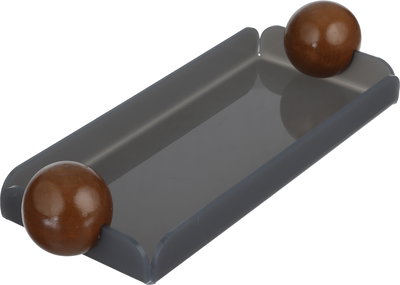 طقم تمريات اكريلك السيف غاليري، قطعتين، يد كورة، مستطيل - رمادي غامق خشبي product image 2