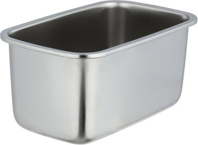 علبة تخزين ستانلس استيل الصحاح، 19x12x10 سم، غطاء بلاستيك، قفل - فضي شفاف product image 4