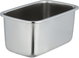 علبة تخزين ستانلس استيل الصحاح، 19x12x10 سم، غطاء بلاستيك، قفل - فضي شفاف product image 4