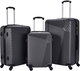 Limra OT-2023 Limra ABS Luggage Set, 3 Sizes, 4 Wheels, 360 Degree Rotating - Dark Gray product image 1