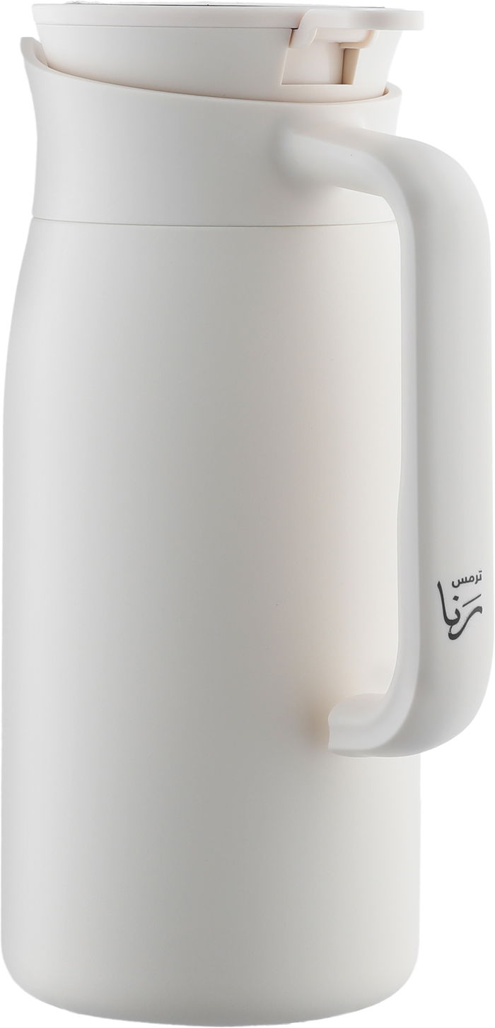 Rana Al Saif Gallery Thermos, 1.10 L, Steel Inner Container, Steel Outer Body, Touch Screen - Cream product image 3