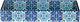 Al Saif Gallery wooden serving tofir, 13 x 5 x 2 cm, rectangle - blue product image 1