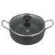Al Saif Gallery Granite Pot with Lid, 14 cm - Black White product image 3