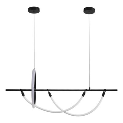 Norco Modern Aluminum Acrylic Chandelier, 24W, 3000K, 150x120cm - Black product image 3