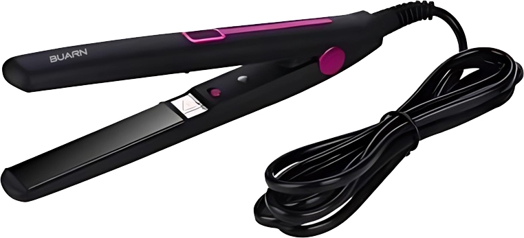 Buran EH-Z112 Hair Straightener, 30 Watt, Fast Heating - Black product image