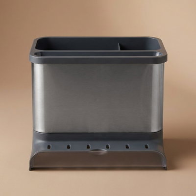 حامل ادوات مطبخ استيل السيف غاليري، 15.4x11.4x18 سم - فضي رمادي product image 1