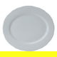 Al Saif Gallery porcelain serving plate, 10 inches, flat oval - white product image 1