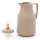Al Saif Gallery Sawar 2 Plus Thermos, 1 liter, thermal glass inner container, plastic outer shell - dark beige product image 2