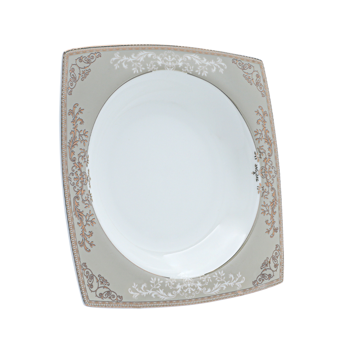 طقم سفرة بورسلان السيف غاليري، مربع، 86 قطعة - أبيض product image 4