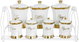 Al Saif Gallery Porcelain Spice Box Set, 7 Pieces - Whitegolden product image 2