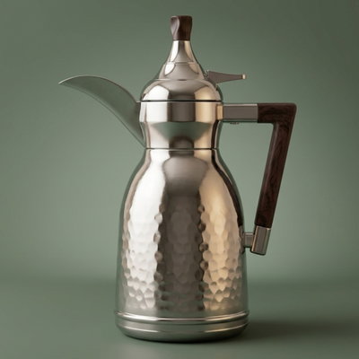 ترمس دلة نواف السيف غاليري، 0.6 لتر، حافظة داخلية ستانلس ستيل - فضي product image 1