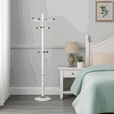 علاقة ملابس مودرن معدن، ارتفاع 185 سم - ابيض product image 1