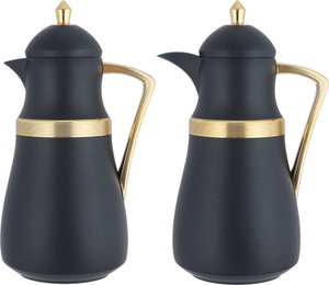 طقم ترامس نجد السيف غاليري، 1/1 لتر، حافظة داخلية زجاج حراري - اسود ذهبي product image 2