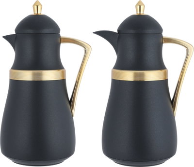 طقم ترامس نجد السيف غاليري، 1/1 لتر، حافظة داخلية زجاج حراري - اسود ذهبي product image 2