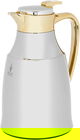 Al Saif Gallery Diriyah thermos, 1 liter, golden handle, thermal glass inner container, steel outer shell - silver product image 5