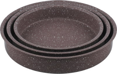 طقم صواني فرن جرانيت صافلون، 3 قطع - بني product image 2