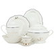 Al Saif Gallery Porcelain Dinner Set, 65 Pieces - White product image 1