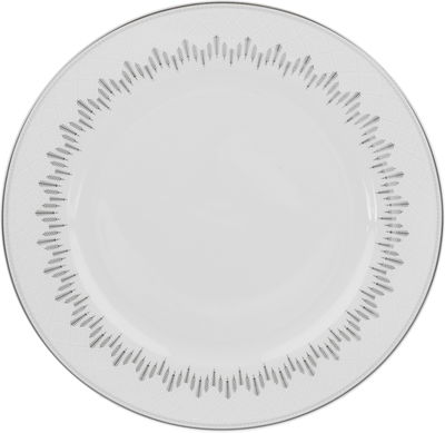طقم سفرة بورسلان السيف غاليري، 24 قطعة، نقش هرم - ابيض رمادي product image 4
