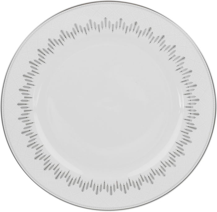 طقم سفرة بورسلان السيف غاليري، 24 قطعة، نقش هرم - ابيض رمادي product image 4
