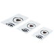 Al Saif Gallery Porcelain Serving Dish Set, Rectangular, Eye and Heart Design, 3 Pieces - White product image 3