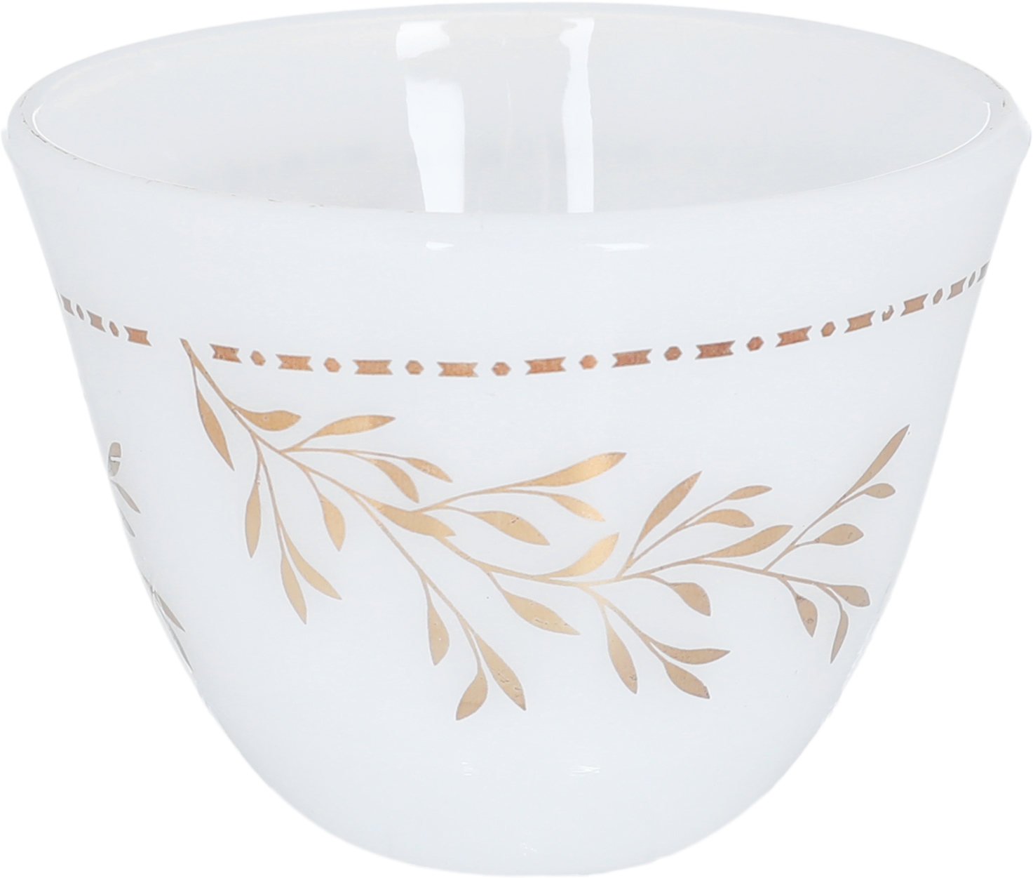 Arcopal Al Saif Gallery Arabic coffee cups, golden branch pattern, 12 pieces - white product image 2