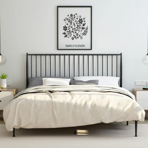 سرير حديد، 35×140×200 سم - أسود product image