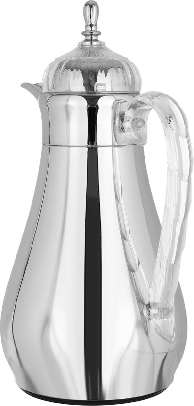 Al-Saif Gallery Al-Hanouf thermos set with tray, 3 pieces - silver product image 4