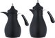 Al Saif Gallery Sama Thermos Set, 0.7/1 Liter, 2 Pieces, Inner Glass Container, Stainless Steel Outer Body - Black product image 2