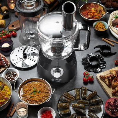 Russell Hobbs 24732 Desire Food Processor, 600W, 1.5L, 2 Speeds - Black Transparent product image 5