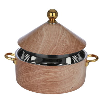 حافظة طعام خشب السيف غاليري، 24سم، غطاء مذهب - بني product image 2