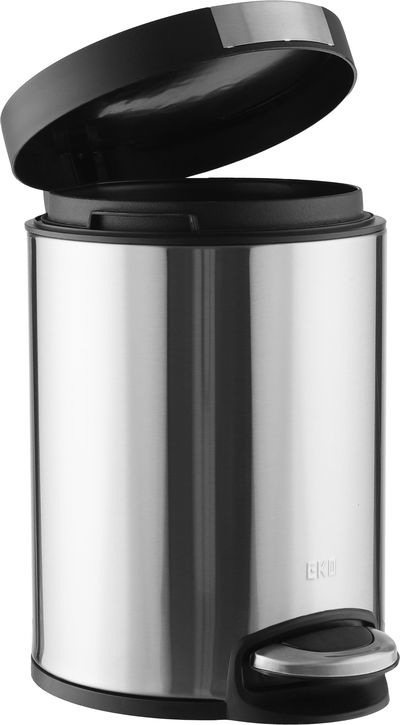 سلة مهملات استيل ايكو، 5 لتر - فضي اسود product image 3