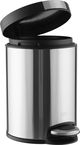 Eco Steel Wastebasket, 5 L - Silver Black product image 3
