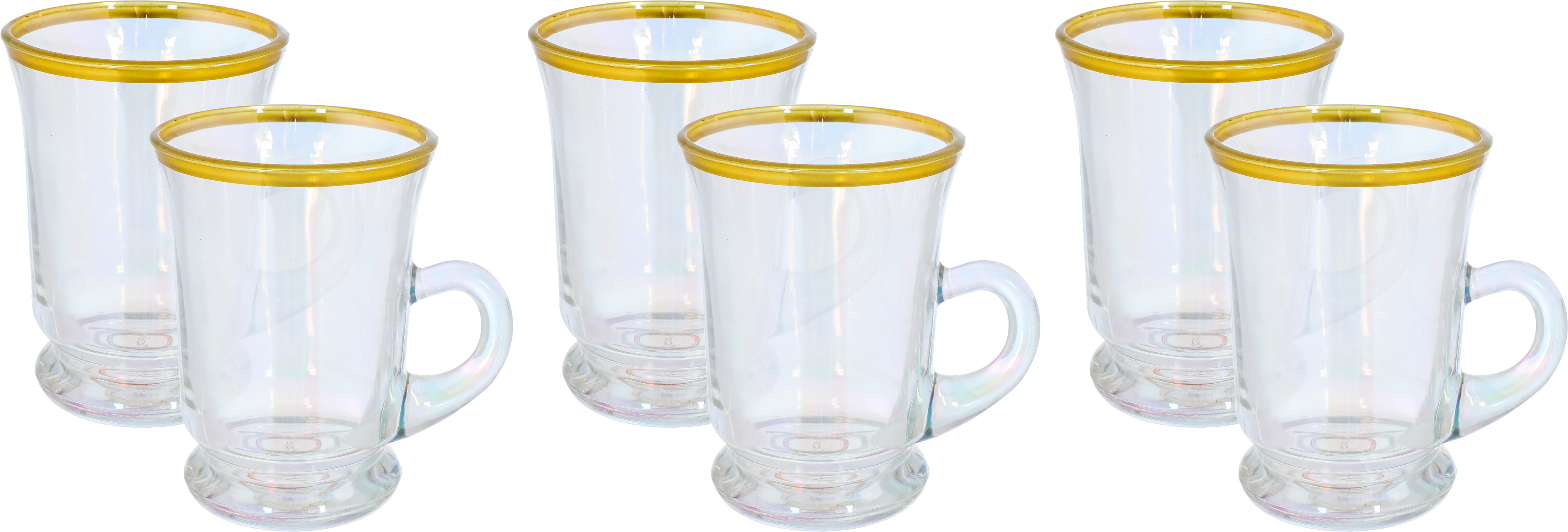 Al Saif Gallery Glass Jar Set, 6 Pieces, 200 Ml - Multi-Colored product image
